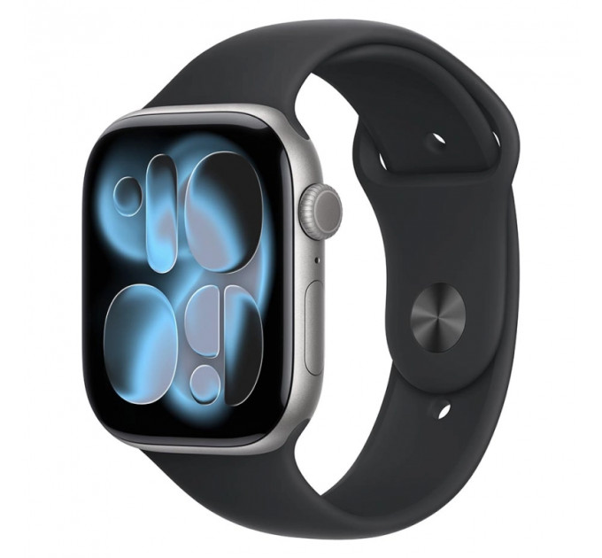 Умные часы Apple Watch Series 11 42mm GPS Space Gray Aluminum Case Black Sport Band S/M
