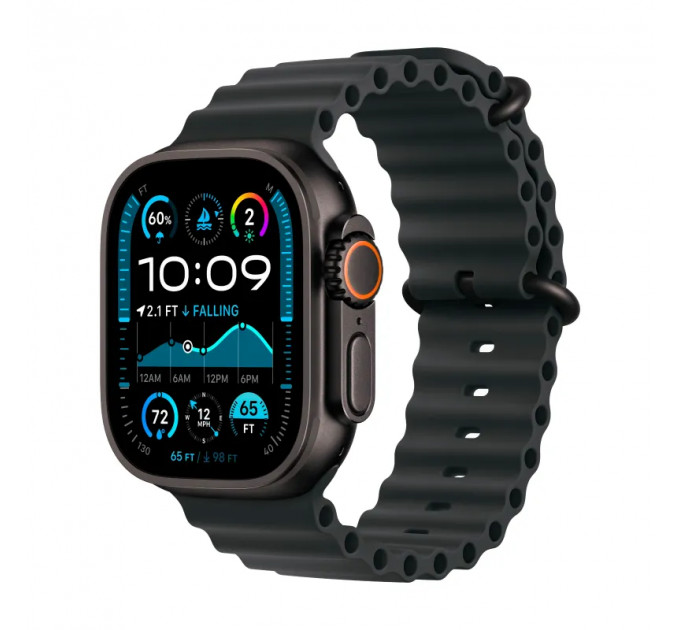 Умные часы Apple Watch Ultra 2 (2024) 49mm GPS + Cellular Black Titanium Case Black Ocean Band One Size