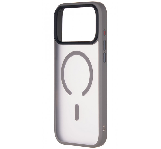 Чехол iP 17 Pro  Crust Magsafe, Grey