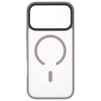 Чехол iP 17 Pro  Crust Magsafe, Grey