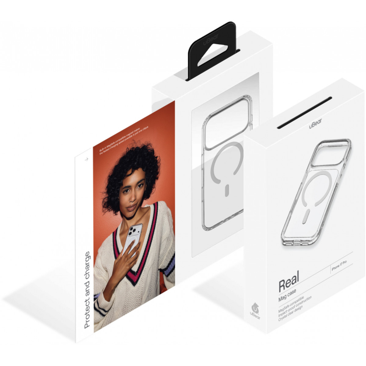 Чехол uBear Real Mag Case для iPhone 17 Pro Max, прозрачный
