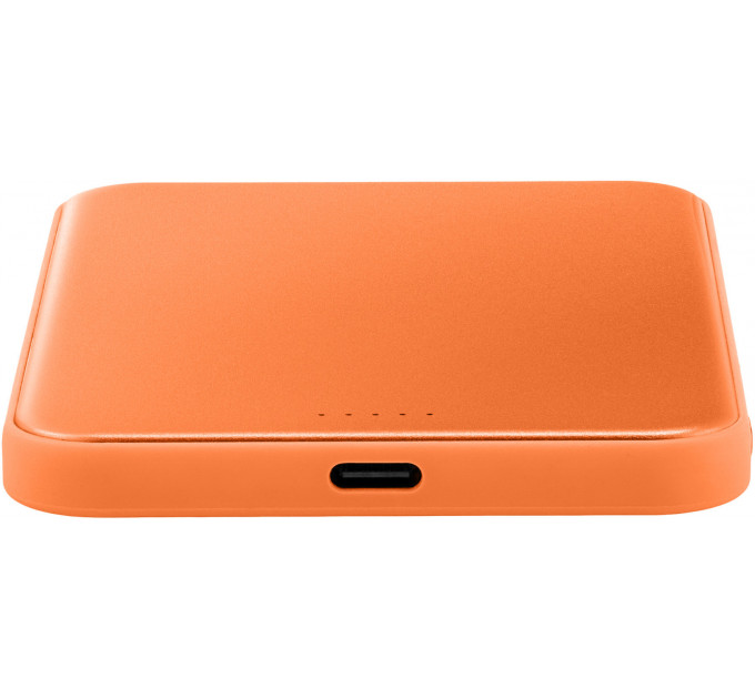 Внешний аккумулятор uBear Strike 5000mAh, Qi2.2, оранжевый