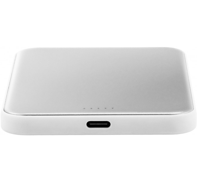 Внешний аккумулятор uBear Strike 5000mAh, Qi2.2, белый