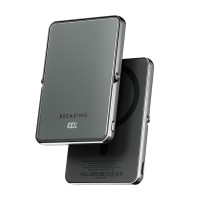 Внешний аккумулятор Breaking Quantum 4в1, USB-C, 5000 mAh, 3.0A, 22,5W, Qi2 Mag•Safe, PD LED Графит Внешний аккумулятор Breaking Quantum 4в1, USB-C, 5000 mAh, 3.0A, 22,5W, Qi2 Mag•Safe, PD LED Графит