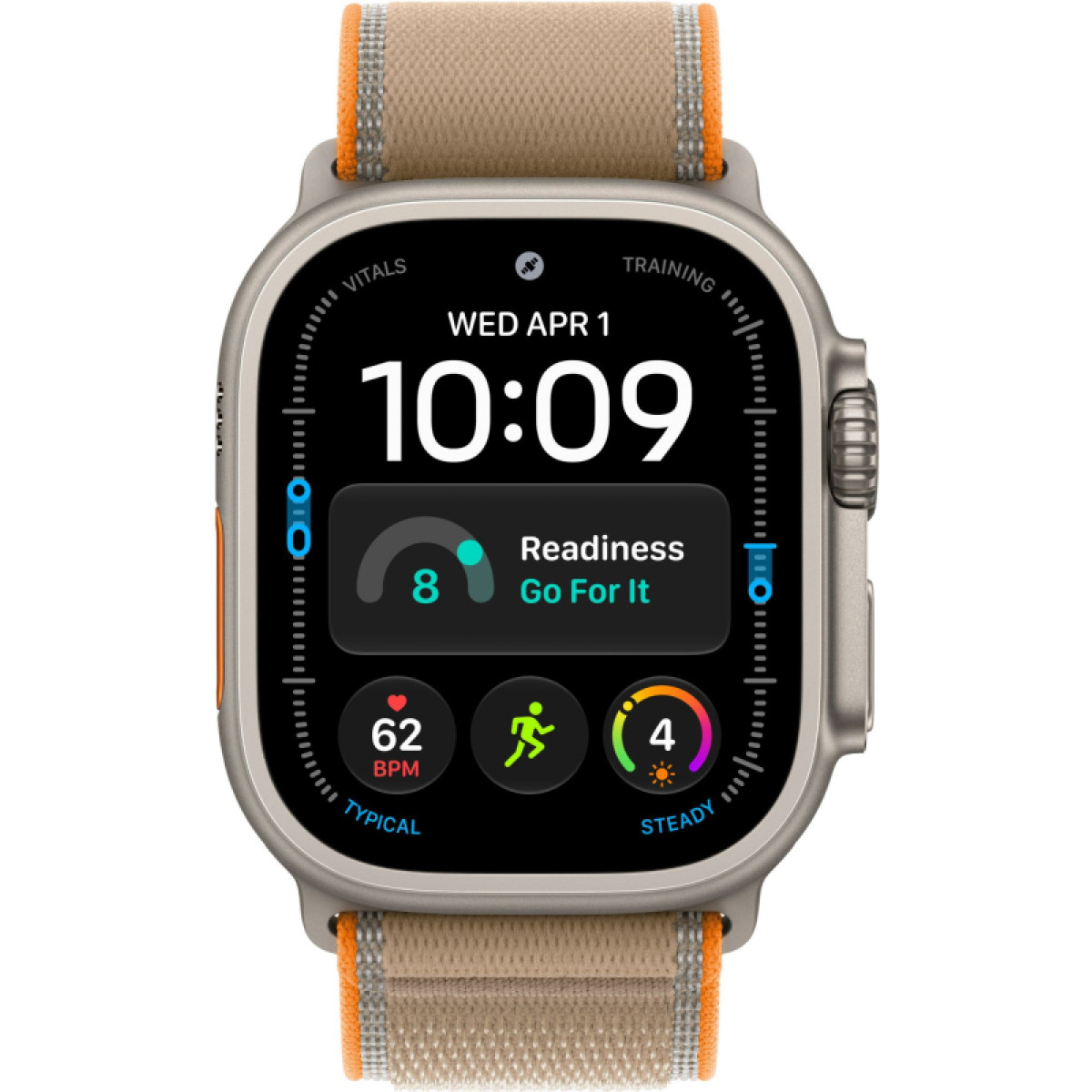 Умные часы Apple Watch Ultra 4 GPS+Cellular, 49 мм, Natural Titanium Sand Trail Loop M/L