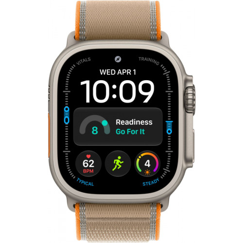 Умные часы Apple Watch Ultra 4 GPS+Cellular, 49 мм, Natural Titanium Sand Trail Loop M/L
