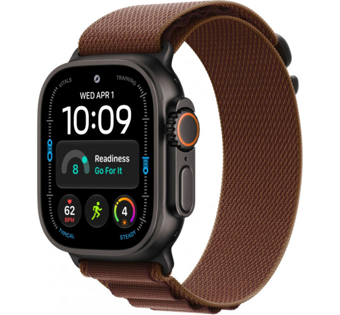 Умные часы Apple Watch Ultra 4 GPS+Cellular, 49 мм, Black Titanium Burgundy Alpine Loop M