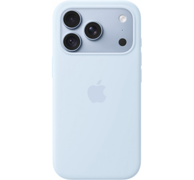 Чехол Apple для iPhone 18 Pro Max Silicone MagSafe, небесно-голубой