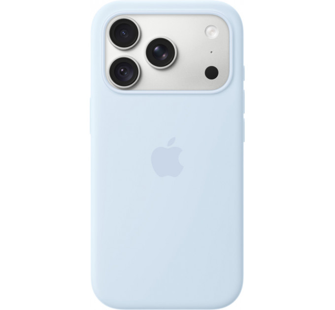Чехол Apple для iPhone 18 Pro Max Silicone MagSafe, небесно-голубой