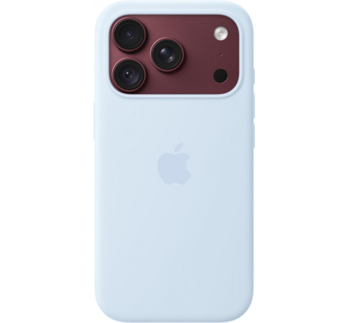 Чехол Apple для iPhone 18 Pro Max Silicone MagSafe, небесно-голубой