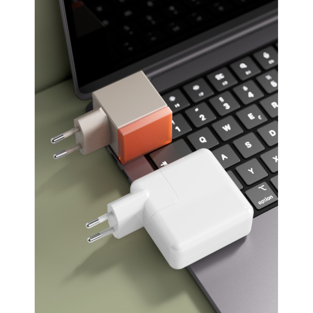 Сетевое зарядное устройство VLP NEO 45Вт USB-С, QC, серый