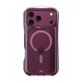 Чехол защитный VLP Bubble Case с MagSafe для iPhone 18 Pro, темно-вишневый