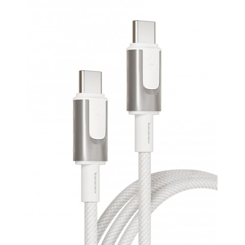 Кабель VLP Force Line 100W USB-C + USB-C, 1.2m, белый