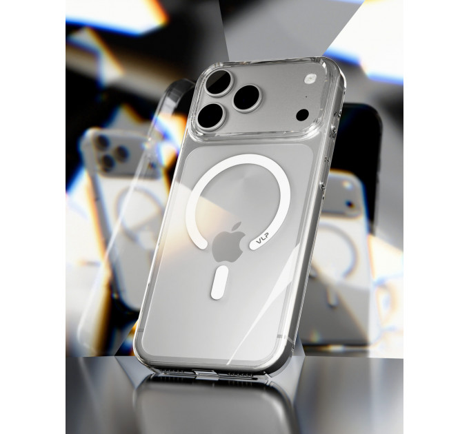 Чехол защитный VLP Diamond Case с MagSafe для iPhone 18 Pro, прозрачный