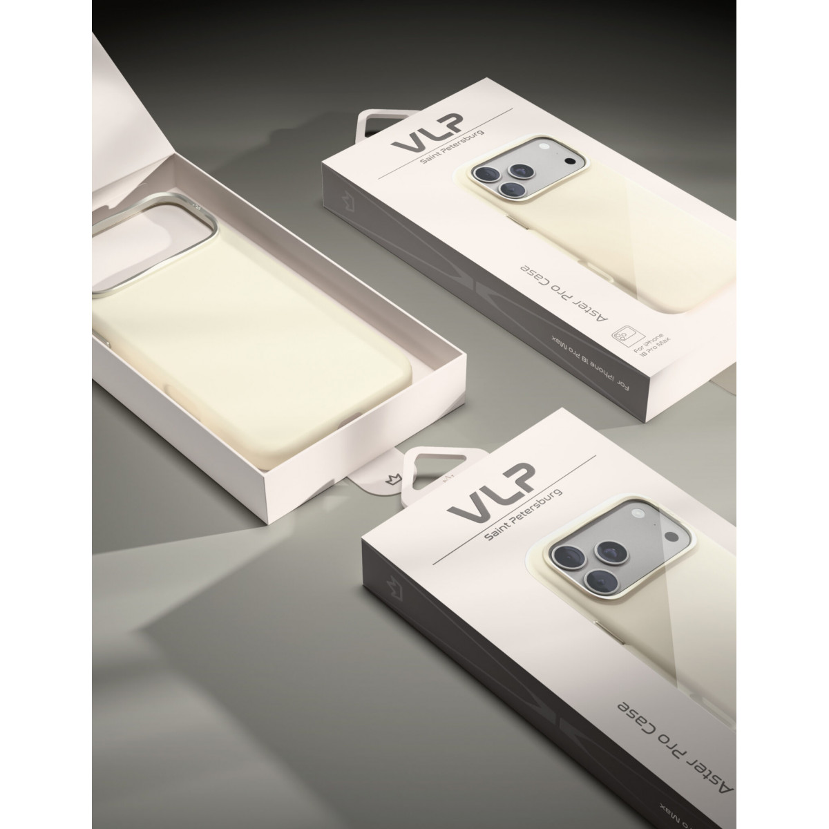 Чехол защитный VLP Aster Pro Case с MagSafe для iPhone 18 Pro, белый