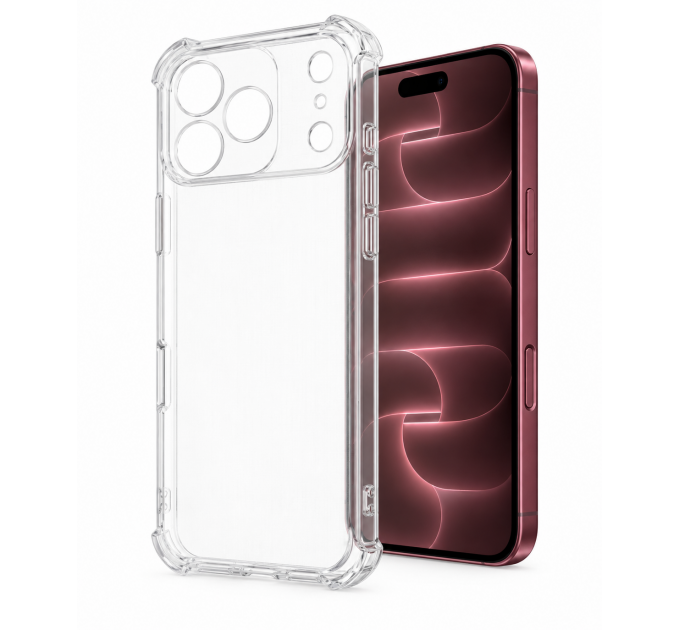 Чехол силиконовый для iPhone 18 Pro Max (Прозрачный)