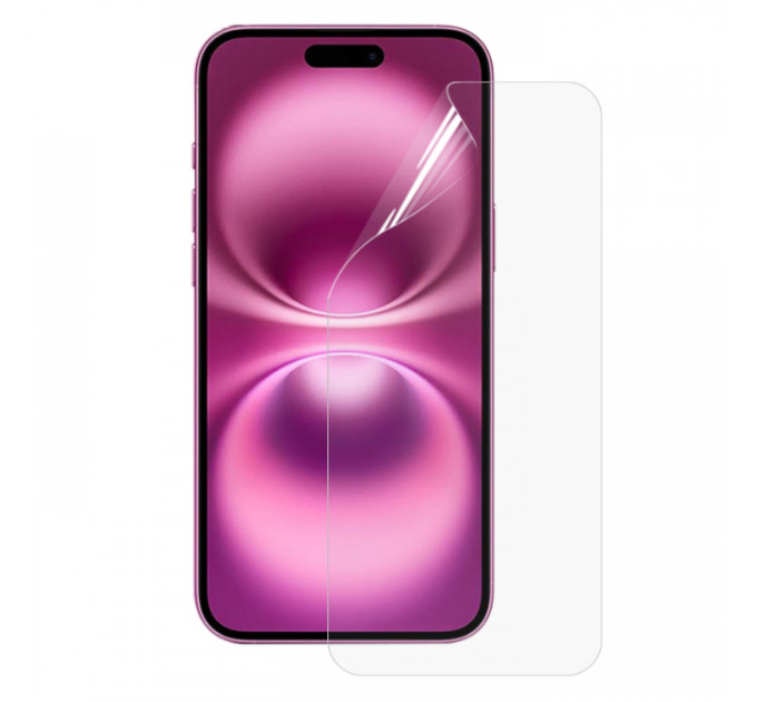Гидрогелевая пленка для iPhone 16 Plus глянцевая (установка бесплатно)