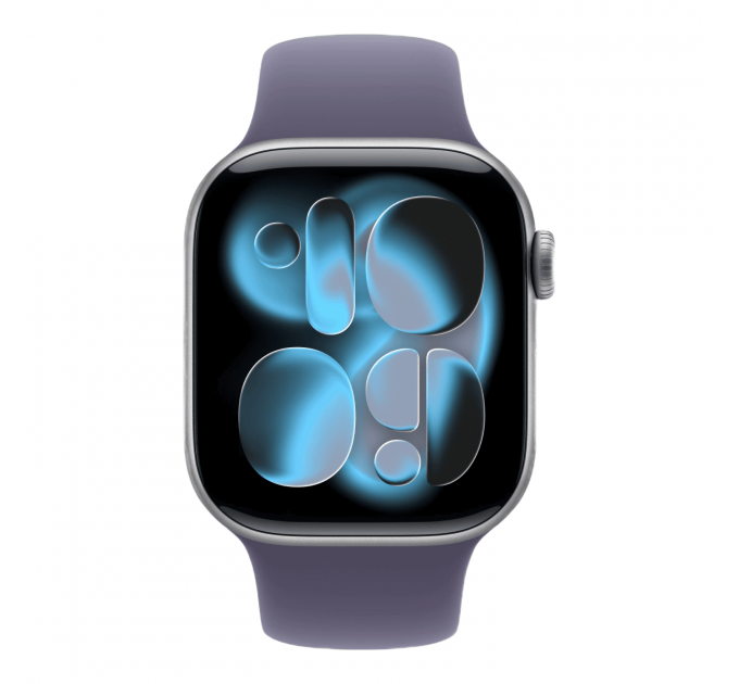 Умные часы Apple Watch Series 11 46mm GPS Silver Aluminum Case Purple Fog Sport Band M/L