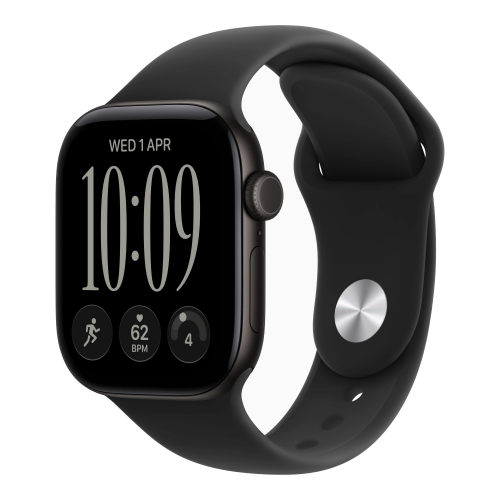 Умные часы Apple Watch Series 12 42mm GPS Black Aluminum Case Black Sport Band S/M