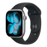Умные часы Apple Watch Series 11 46mm GPS Space Gray Aluminum Case Black Sport Band M/L