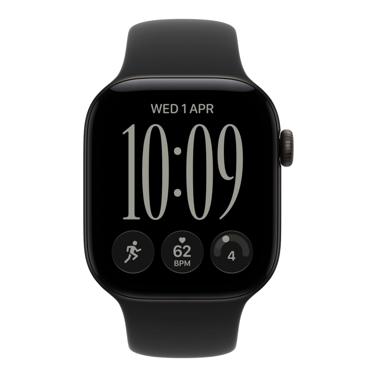 Умные часы Apple Watch Series 12 42mm GPS Black Aluminum Case Black Sport Band S/M