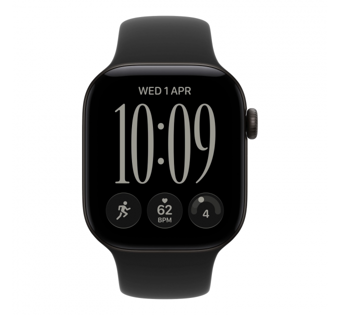 Умные часы Apple Watch Series 12 42mm GPS Black Aluminum Case Black Sport Band S/M