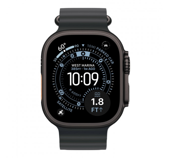 Умные часы Apple Watch Ultra 3 49mm GPS + Cellular Black Titanium Case Black Ocean Band One Size 