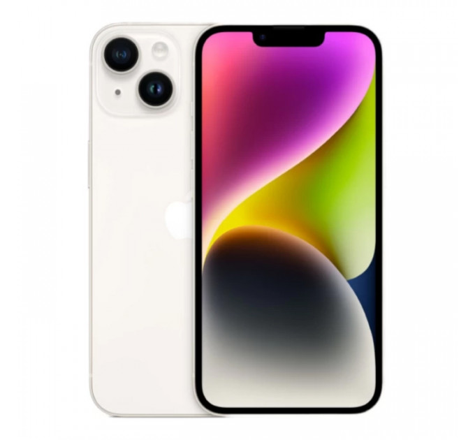 Смартфон Apple iPhone 14 256Gb Starlight (1 sim + eSIM)