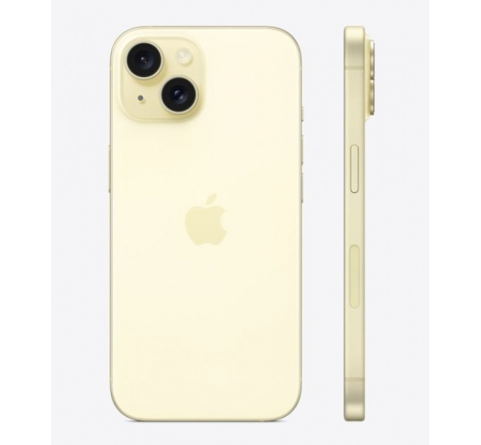Смартфон Apple iPhone 15 128Gb Yellow (1 sim + eSIM)