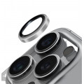 Защитное стекло для задней камеры iPhone 16 Pro Max Silver WIWU