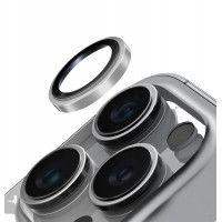 Защитное стекло для задней камеры iPhone 16 Pro Max Silver WIWU