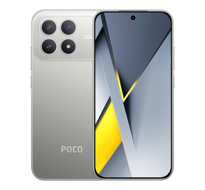 Смартфон Xiaomi Poco F8 Pro 12/512 ГБ серебристый (2sim)
